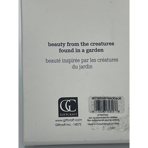 Nature’s Beauty The Hummingbird Charm Two Tone Necklace New - Picture 7 of 7